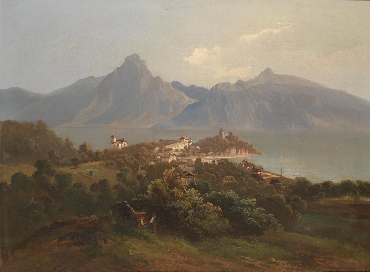 Blick auf Traunkirchen von Theodor von Ehrmanns  