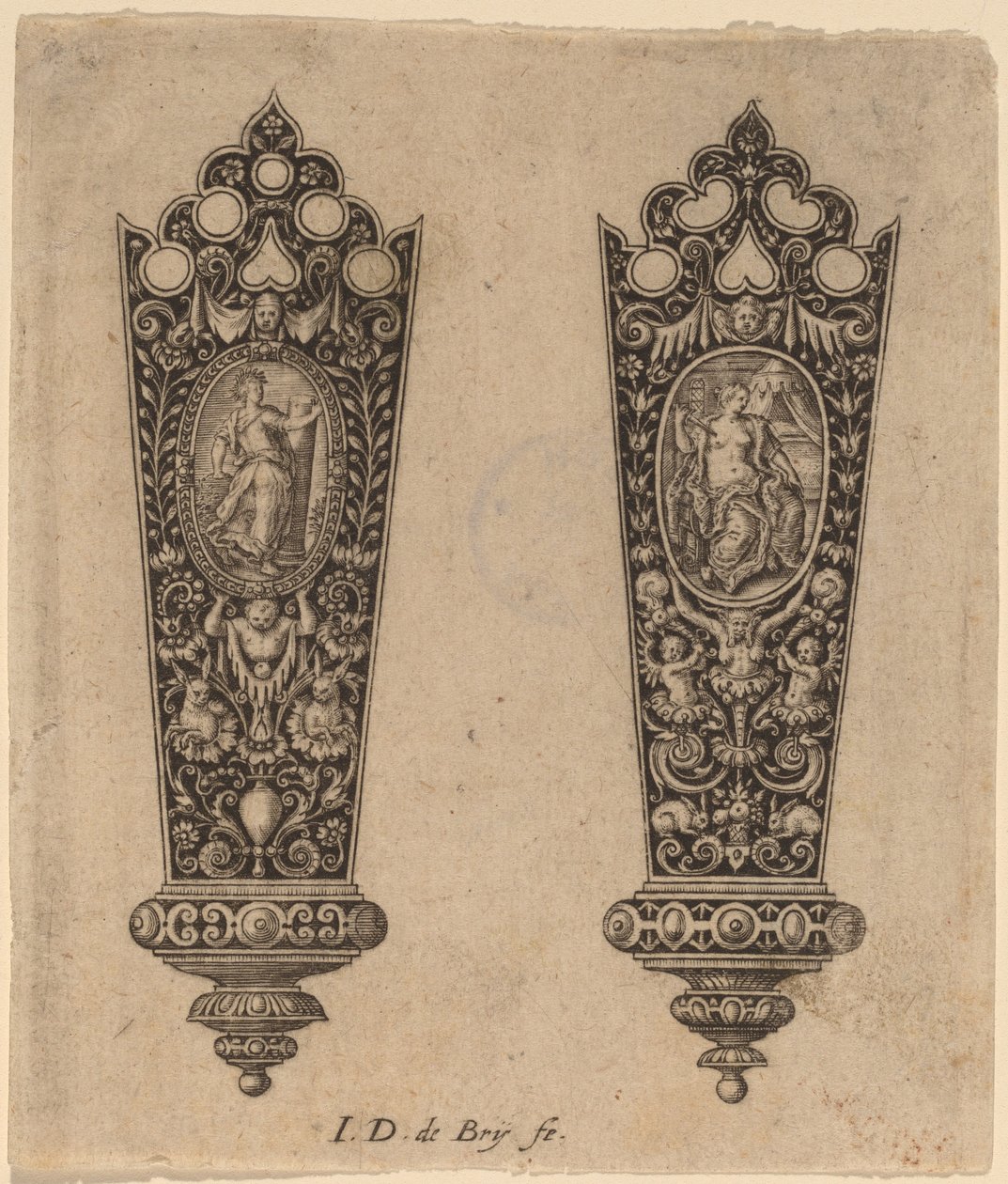 Ornament für Messergriff von Theodor de Bry