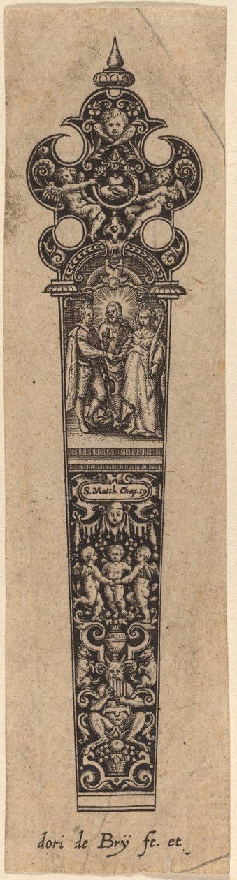 Ornament für Messergriff von Theodor de Bry