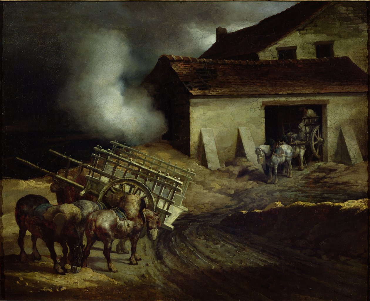 Der Brennofen in der Gipsfabrik von Theodore Gericault