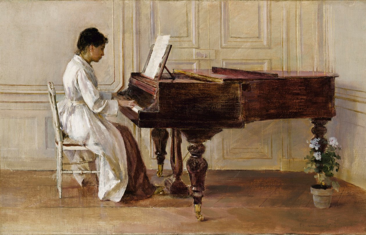 Am Klavier, 1887 von Theodore Robinson