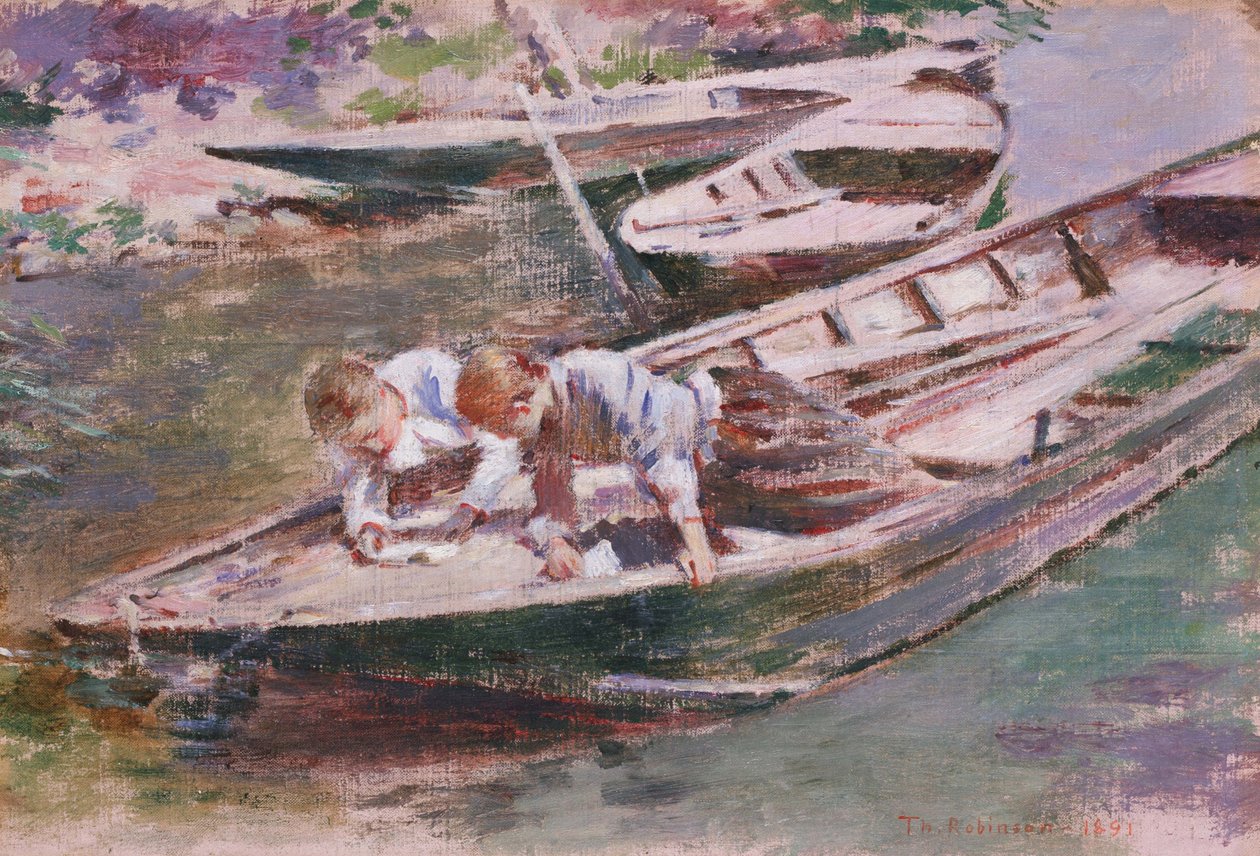 Zwei in einem Boot von Theodore Robinson