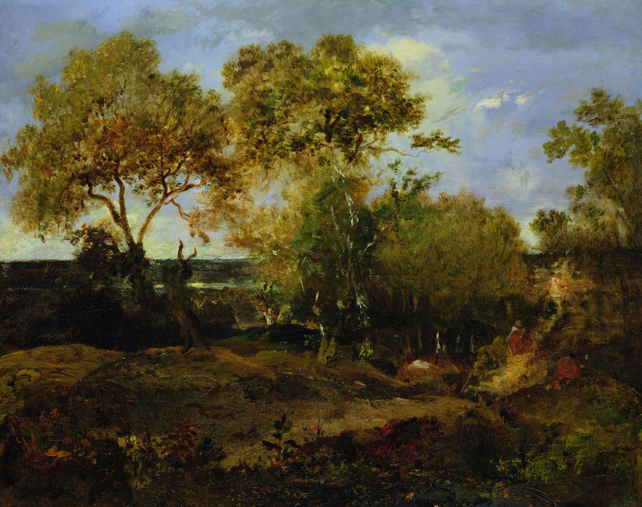 Das Ende des Herbstes von Pierre Etienne Theodore Rousseau