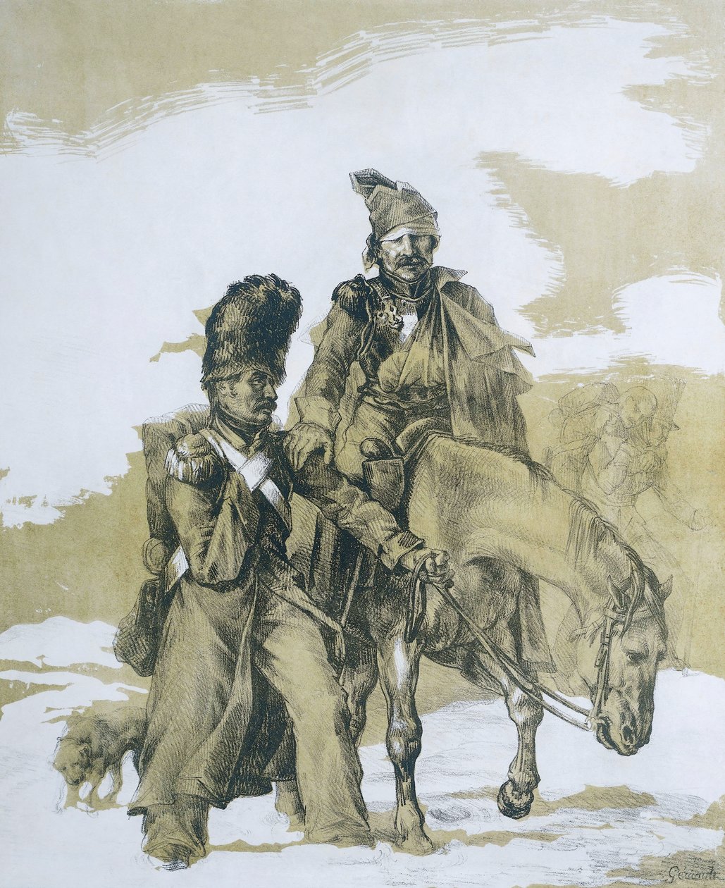 Rückzug aus Moskau von Theodore (after) Gericault