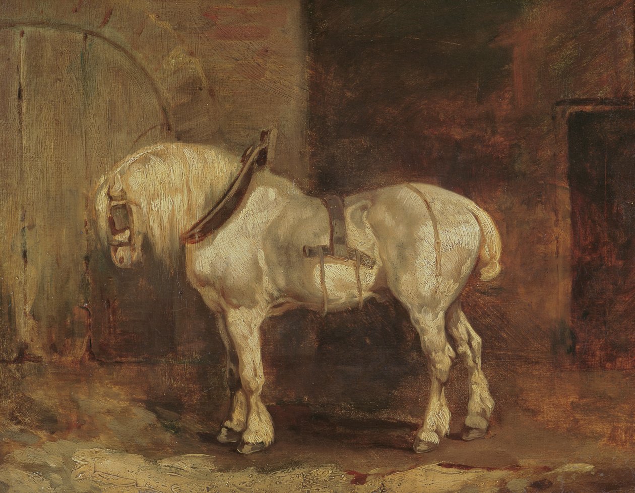 Ein Kaltblutpferd von Theodore Gericault