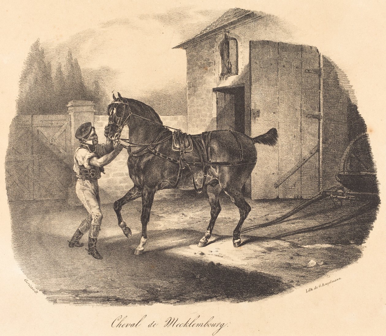 Pferd aus Mecklenburg von Theodore Gericault