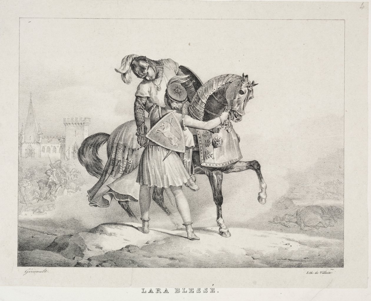 Lara verwundet von Theodore Gericault