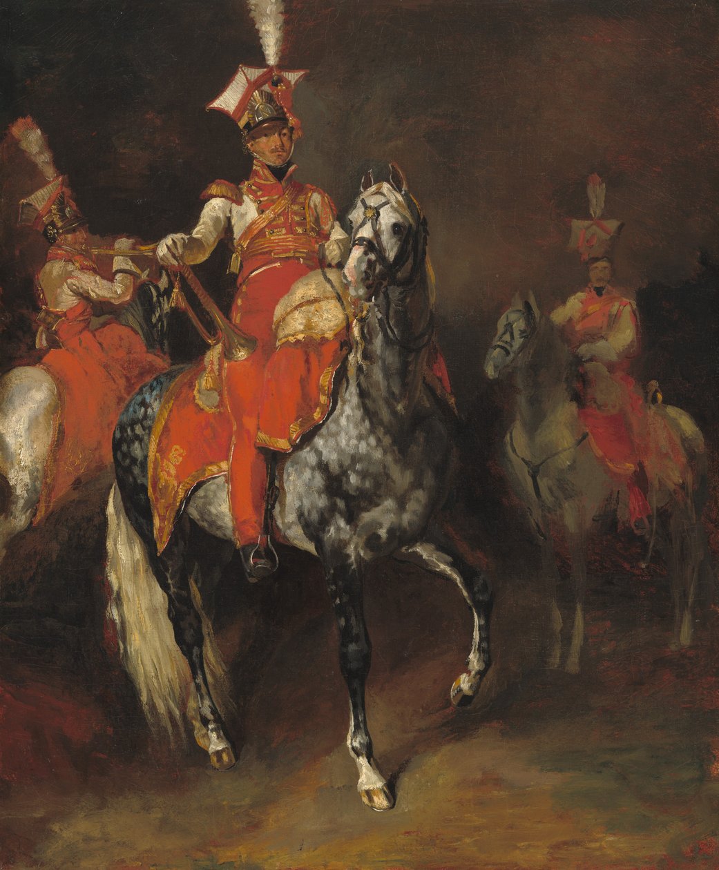 Berittene Trompeter der kaiserlichen Garde Napoleons von Theodore Gericault