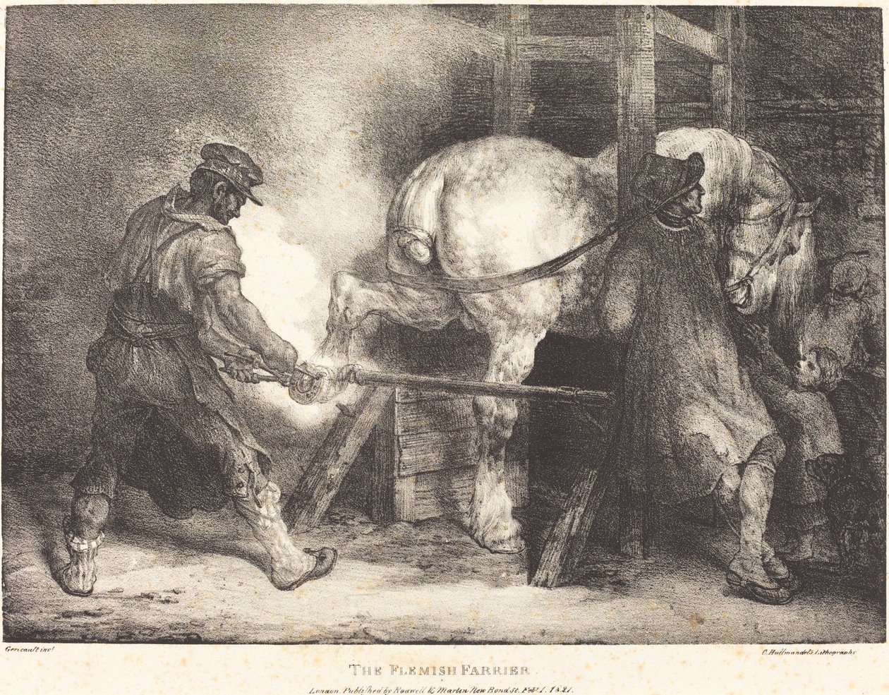 Der flämische Hufschmied von Theodore Gericault