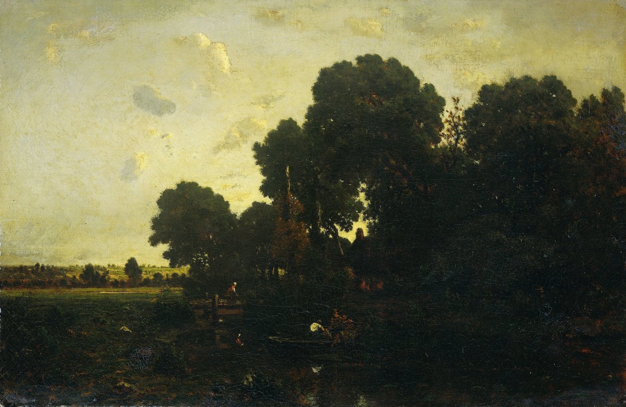 Abenddämmerung von Theodore Rousseau