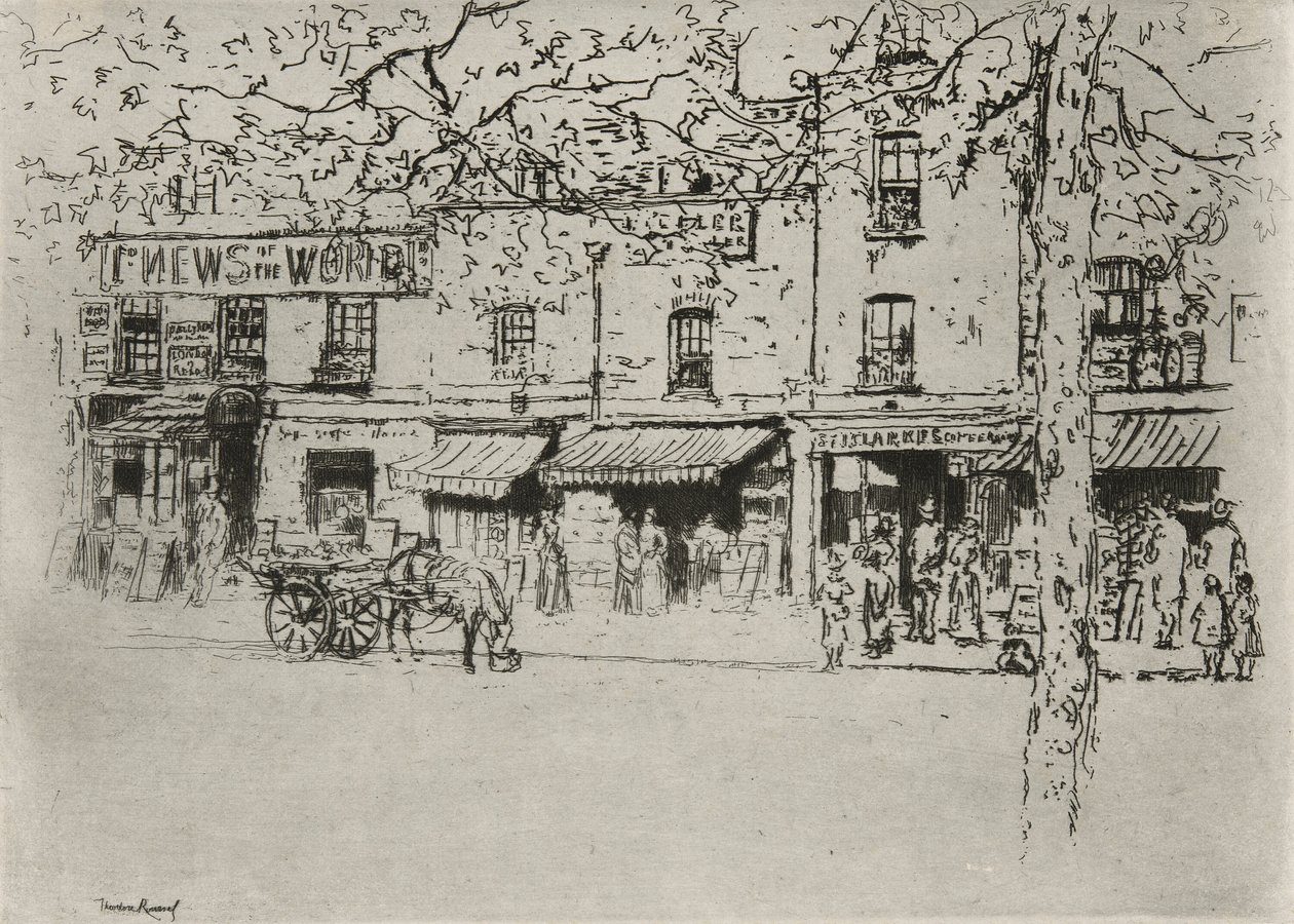 Die Straße, Chelsea Embankment von Theodore Roussel