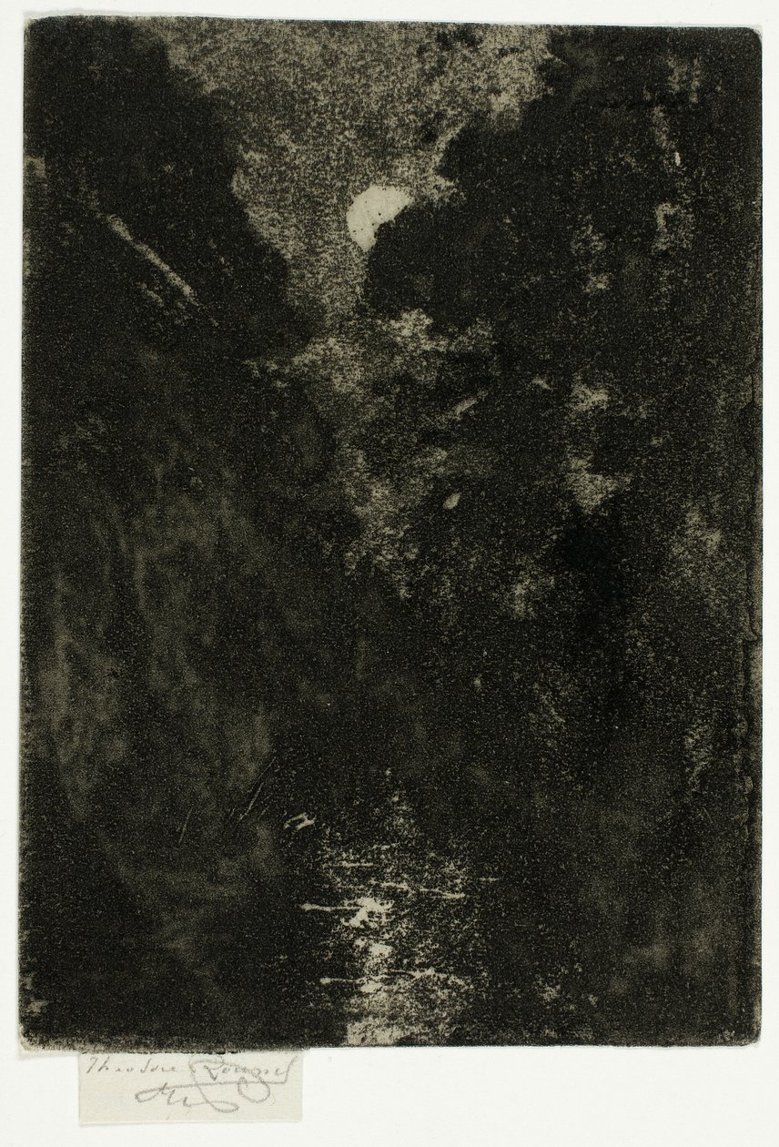 Bäume im Mondlicht von Theodore Roussel