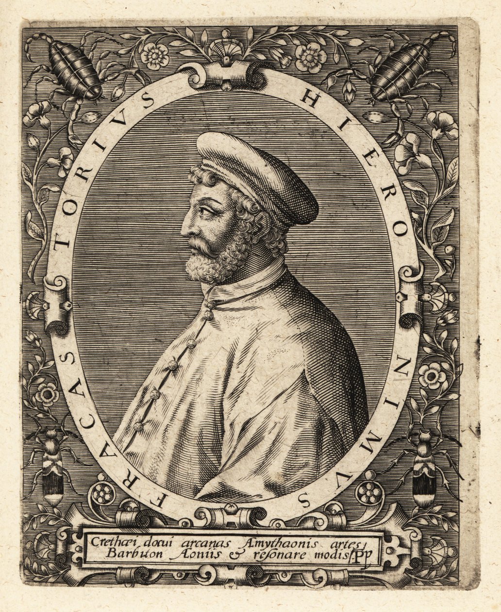 Girolamo Fracastoro, italienischer Arzt von Theodore de Bry