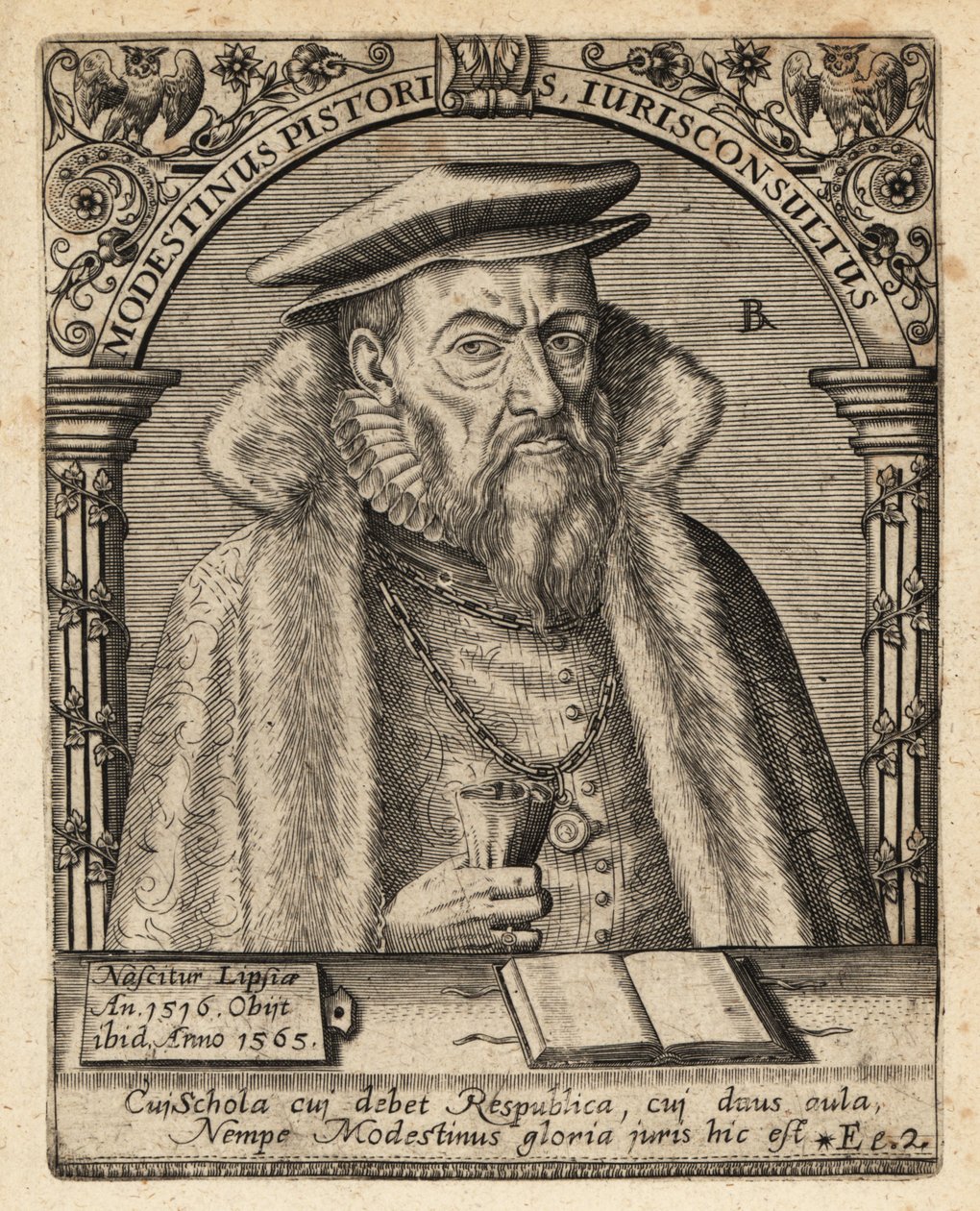 Modestinus Pistoris von Theodore de Bry