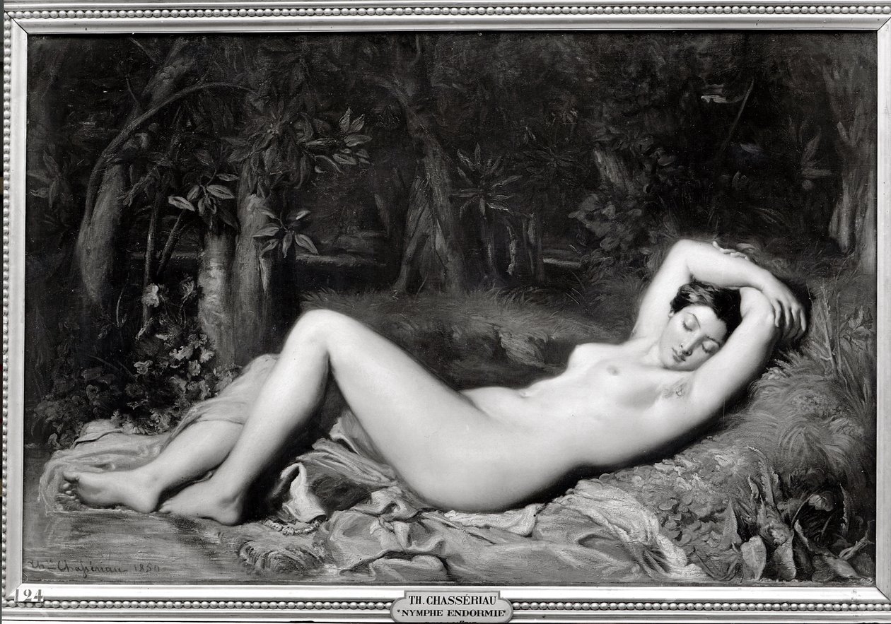 Schlafende Nymphe von Théodore Chassériau