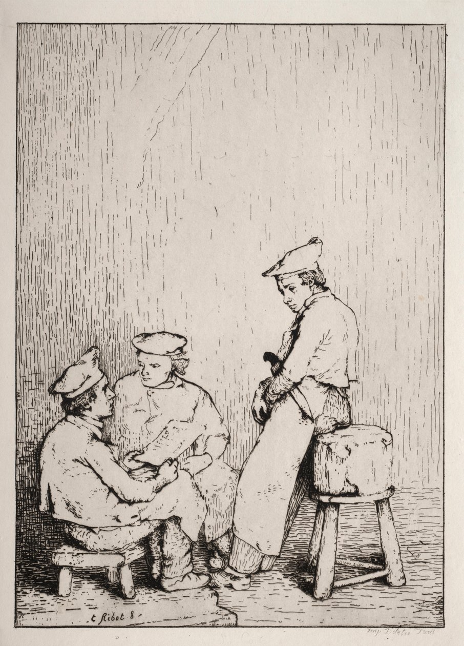 Die Karte von Auguste Theodule Ribot