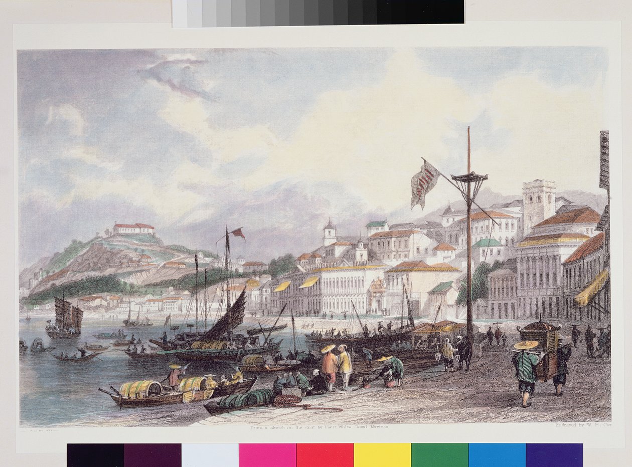 Pria Grande, Macao, ca. 1850 von Thomas Allom