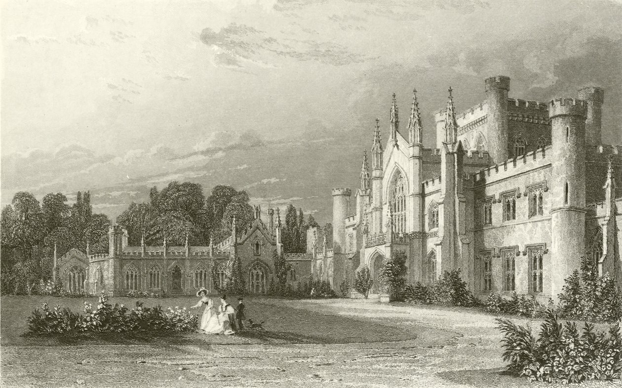 Südansicht von Lowther Castle von Thomas Allom