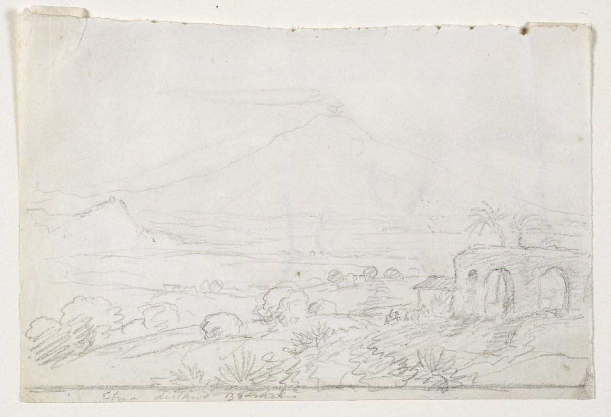 Ätna aus einer Entfernung von dreißig Meilen, 1842 von Thomas Cole