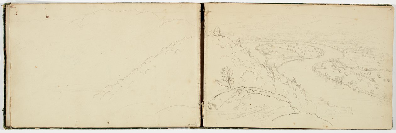 Panorama der Oxbow am Connecticut River, gesehen vom Mount Holyoke, ca. 1833 von Thomas Cole