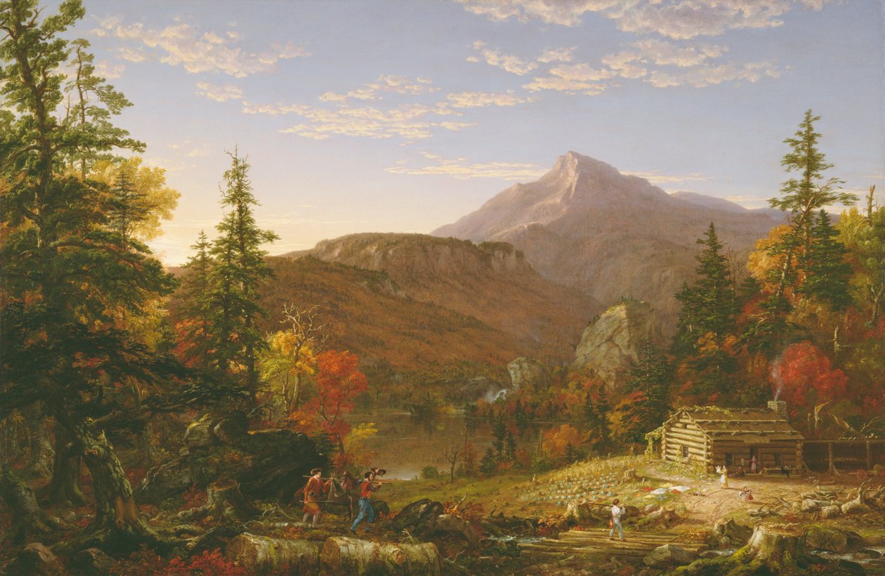 Die Rückkehr des Jägers von Thomas Cole