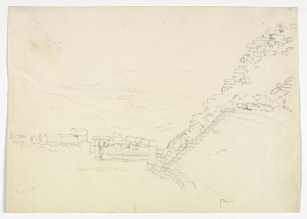 Theater in Segesta, Sizilien, 1842 von Thomas Cole