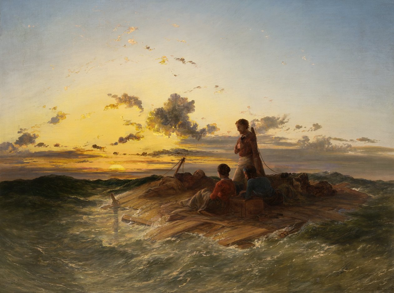 Das Floß, 1850 von Thomas Danby