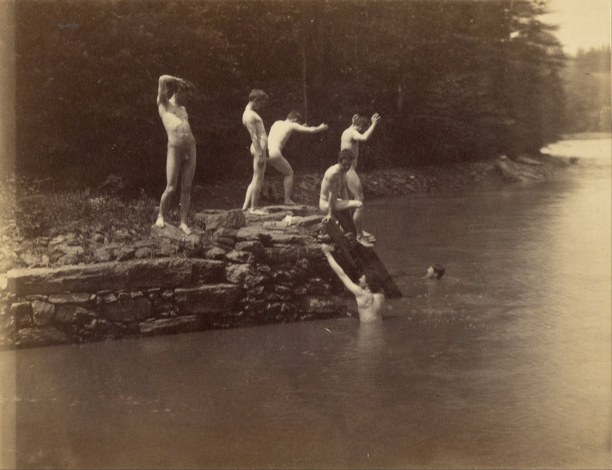 Eakinss Studenten am Schwimmloch von Thomas Eakins