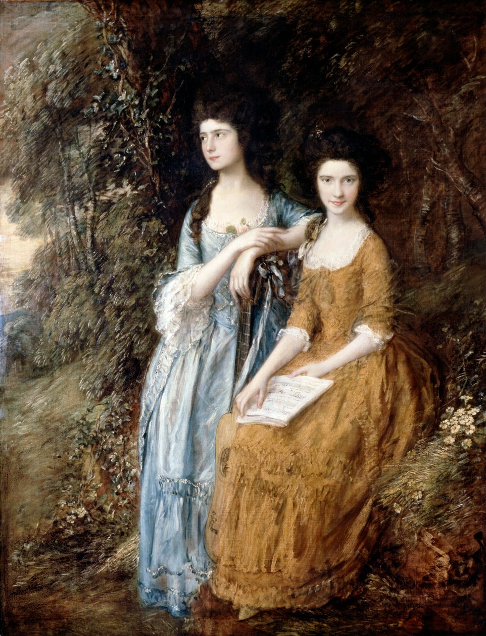 Elizabeth und Mary Linley von Thomas Gainsborough