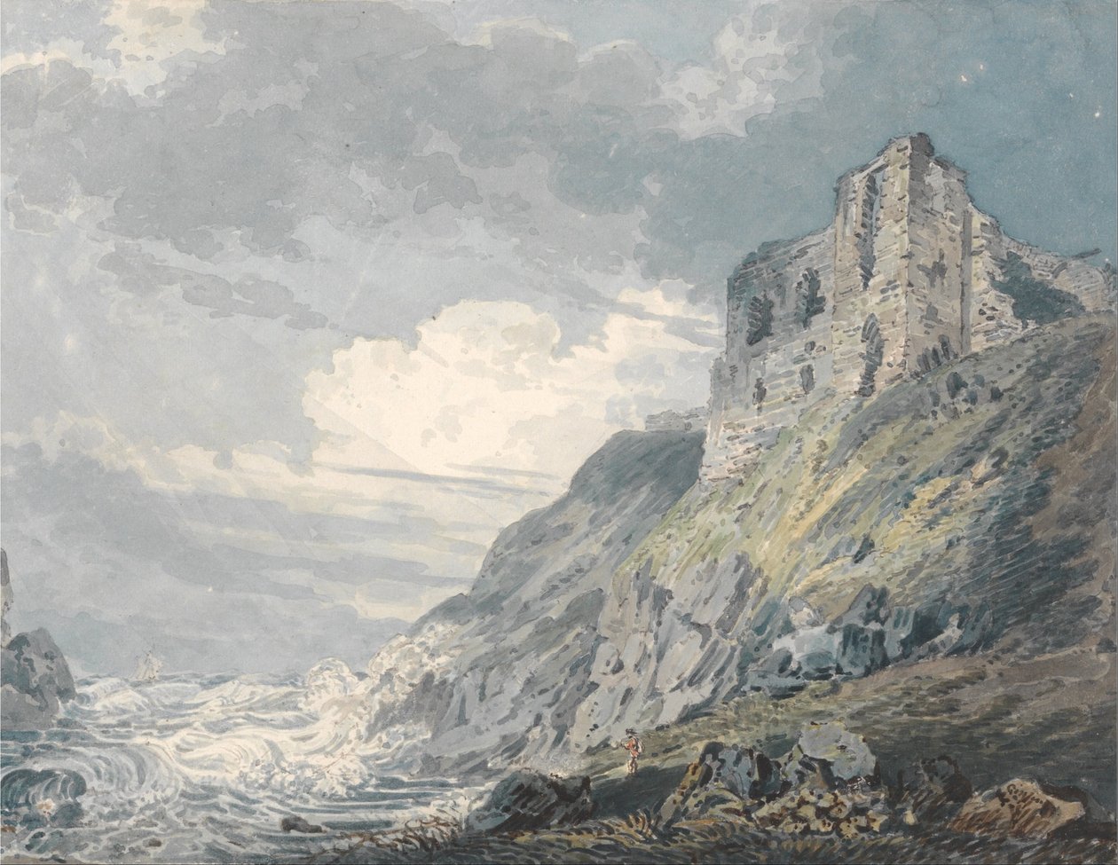 Findlater Castle, Banff von Thomas Girtin