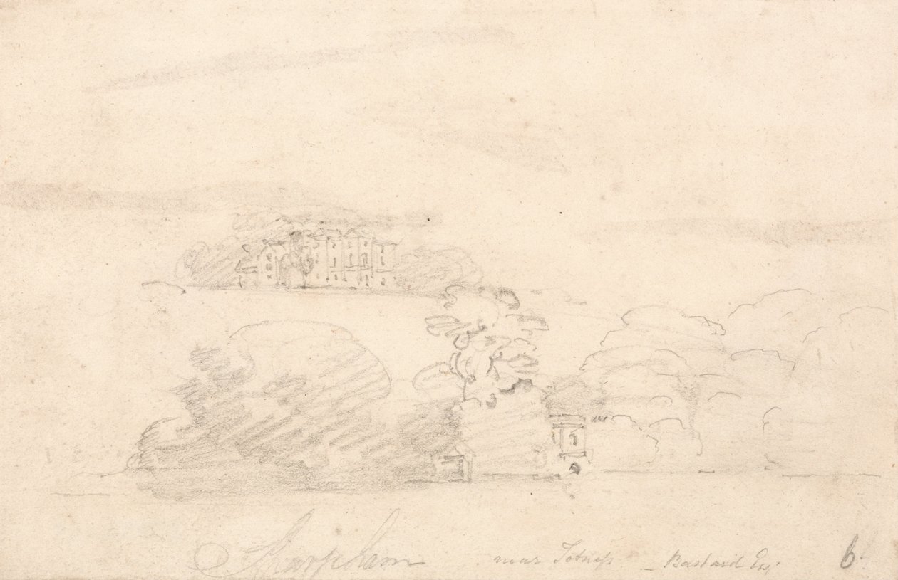 Sharpham, nahe Totnes, Devon von Thomas Girtin