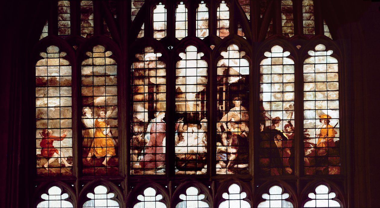 Geburtsszene (Buntglas) von Thomas Jervais