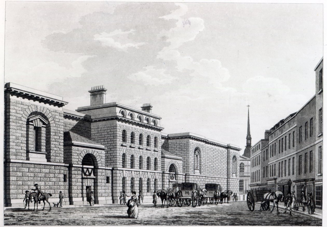 Newgate-Gefängnis, 1799 von Thomas Malton Jnr.