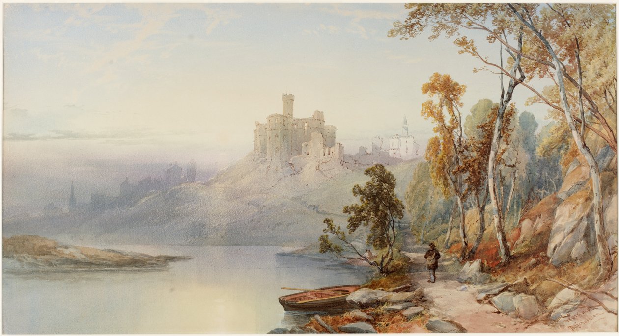 Warkworth Castle von Thomas Miles II Richardson