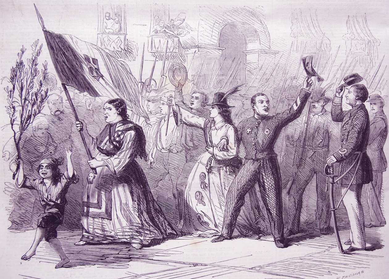 Die Revolution in Neapel, 1860 von Thomas Nast