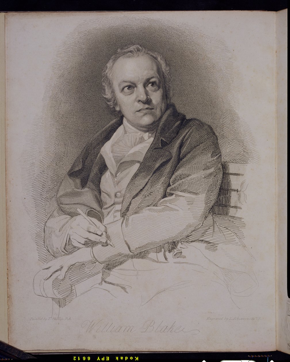 William Blake (1757-1827) graviert von Luigi Schiavonetti (1765-1810) von Thomas Phillips