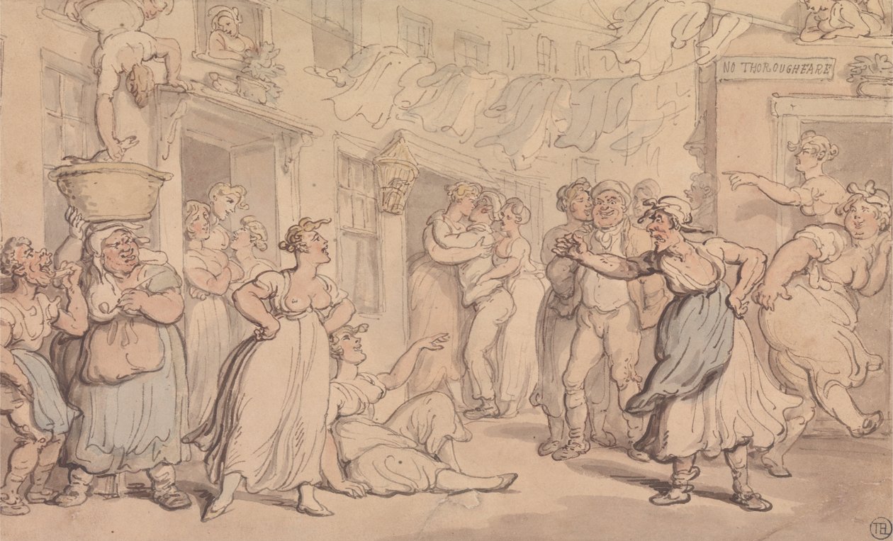 Wütende Szene auf der Straße von Thomas Rowlandson
