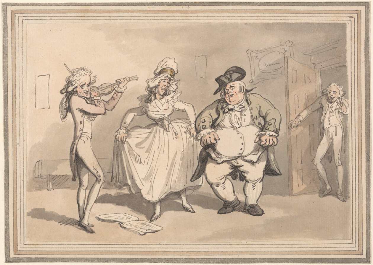 Komforts von Bath - Private Praxis vor dem Ball von Thomas Rowlandson