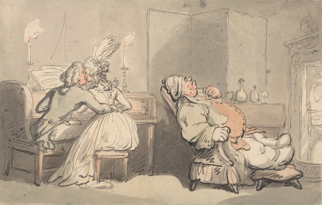 Annehmlichkeiten von Bath - Der Musiklehrer von Thomas Rowlandson