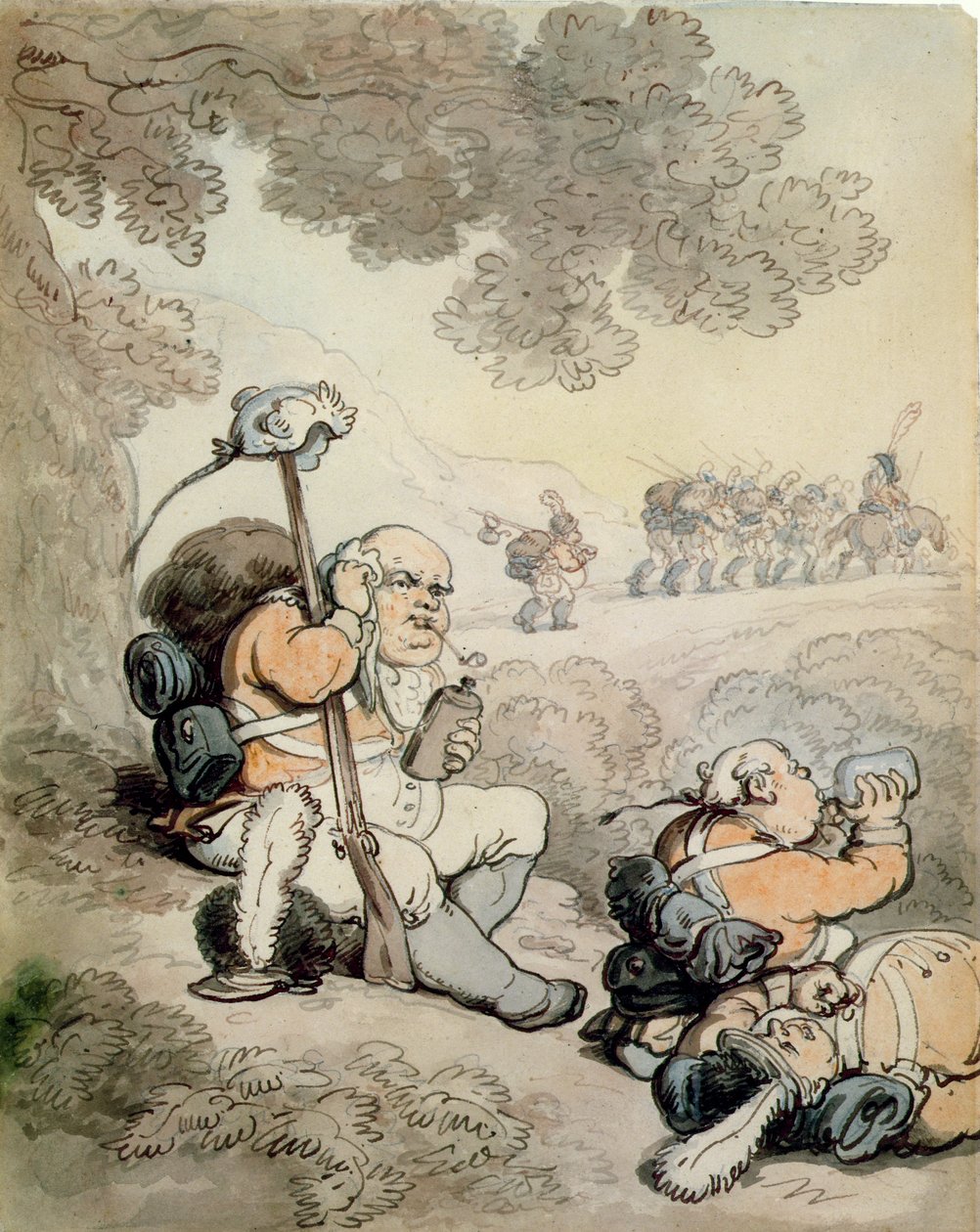 Leichte Infanterie-Freiwillige, 1804 von Thomas Rowlandson