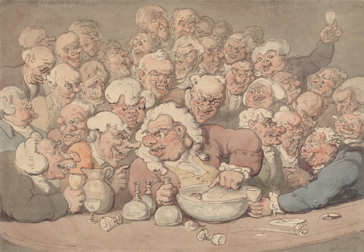 Punsch servieren von Thomas Rowlandson