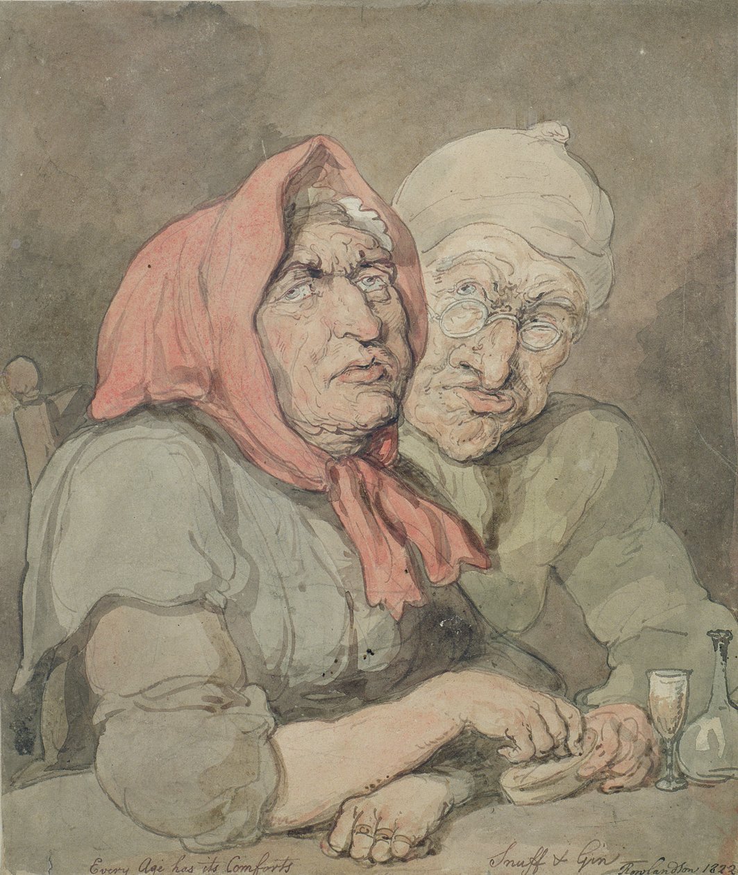 Schnupftabak und Gin von Thomas Rowlandson