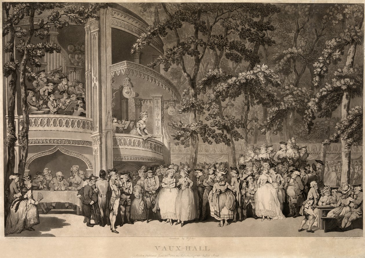 Vauxhall Gardens von Thomas Rowlandson