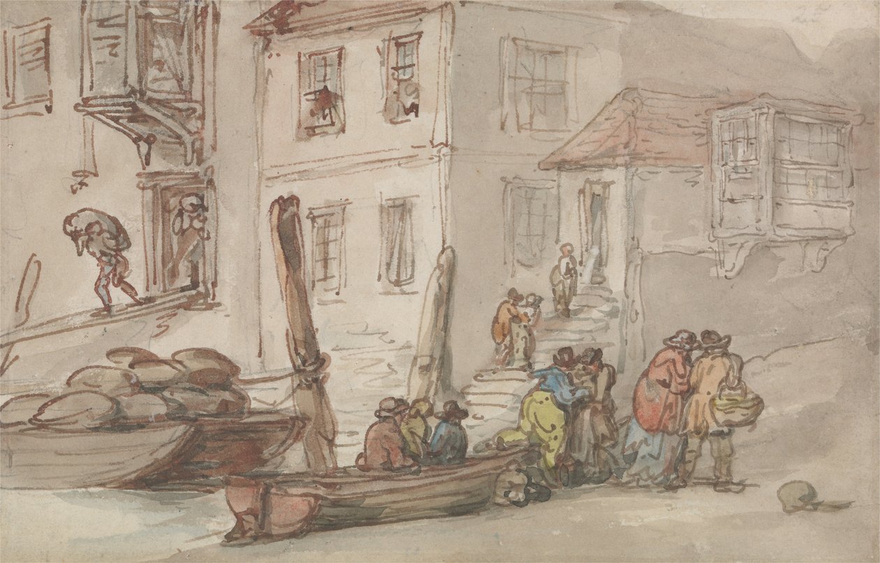 Wapping Old Stairs von Thomas Rowlandson