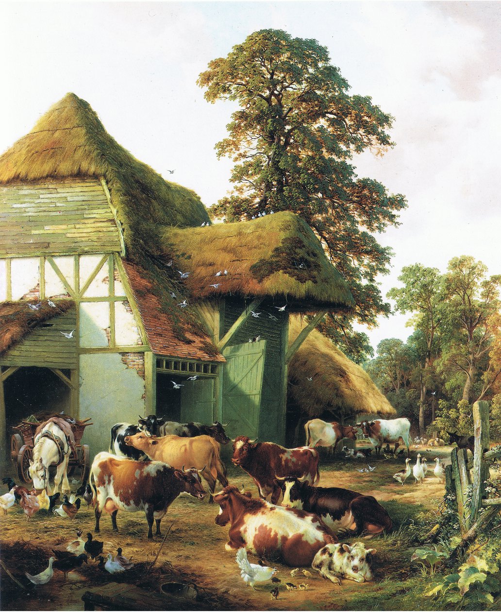 Ein Bauernhof in Kent von Thomas Sidney Cooper