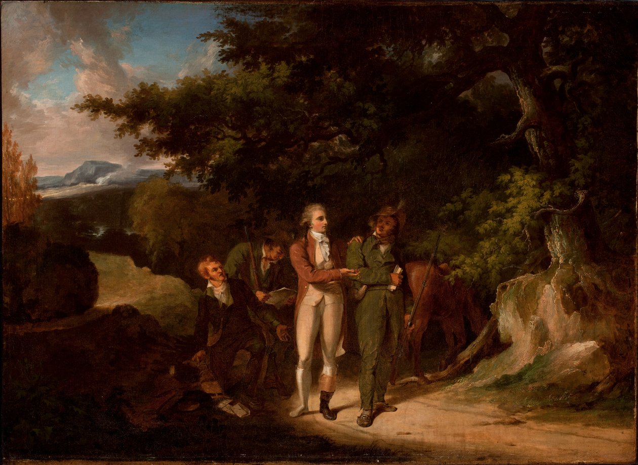 Die Gefangennahme von Major Andre, 1812 von Thomas Sully