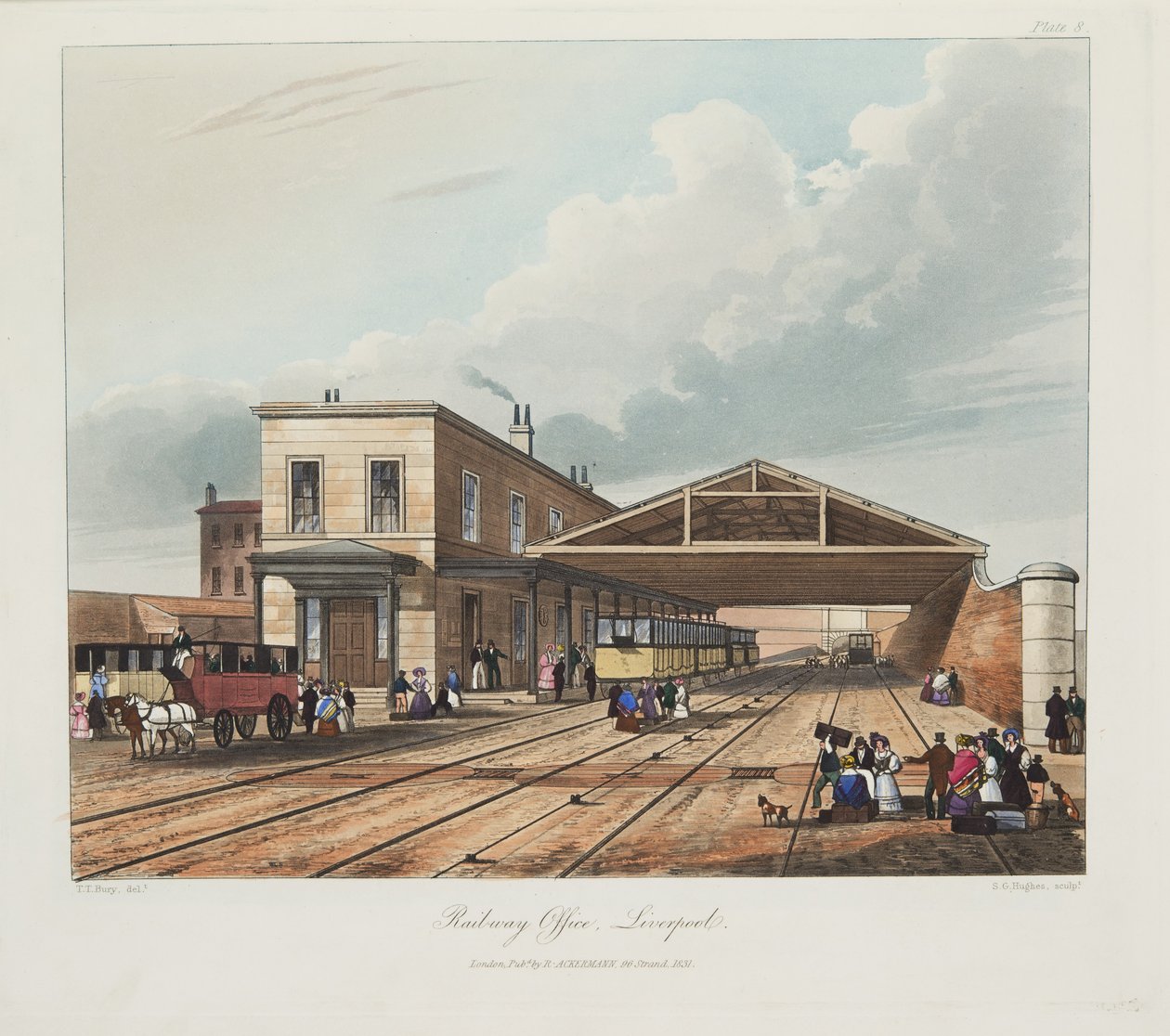 Eisenbahnbüro, Liverpool, 1831 von Thomas Talbot Bury