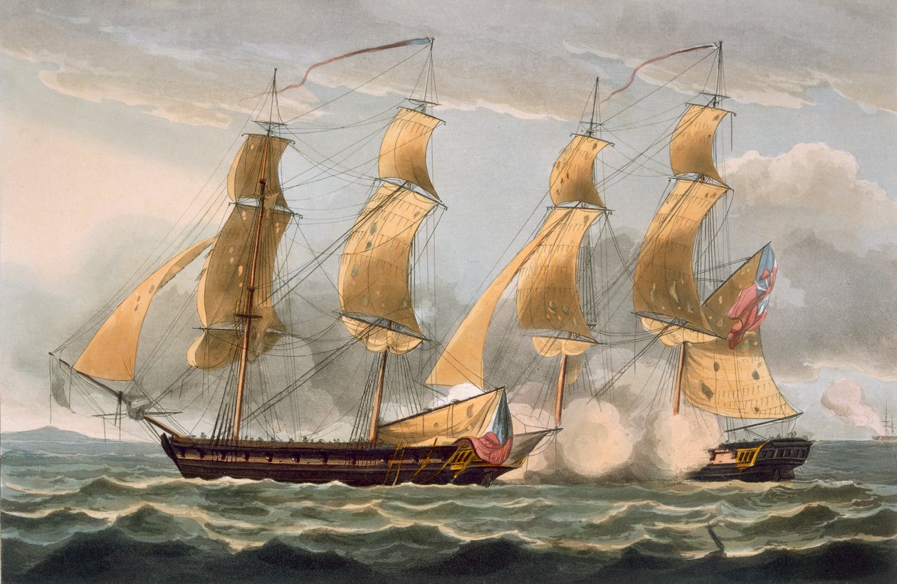Eroberung der Argus, 14. August 1813, aus 