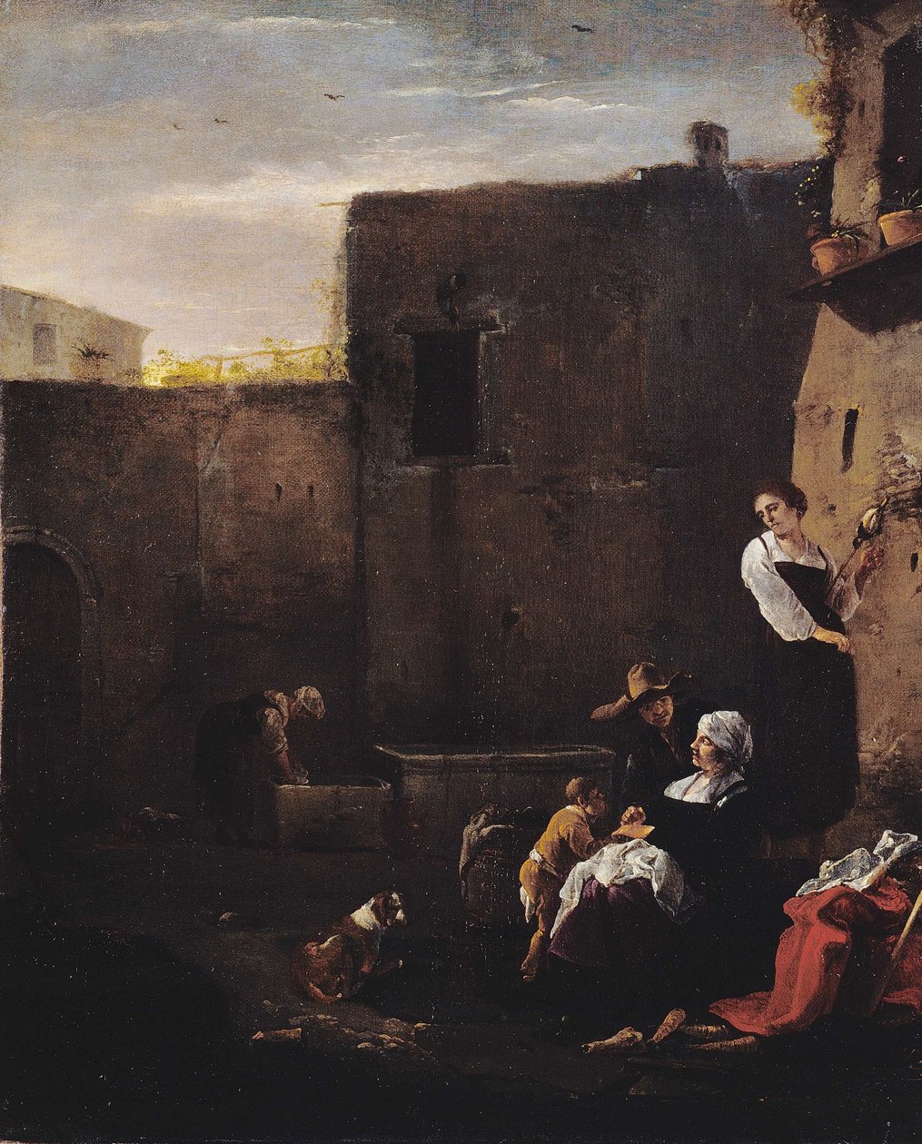 Italienischer Innenhof von Thomas Wijck