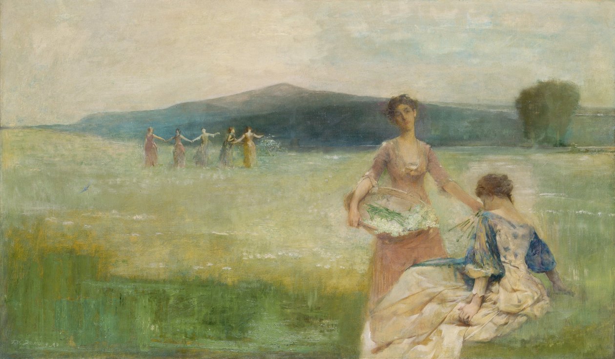 Frühling von Thomas Wilmer Dewing